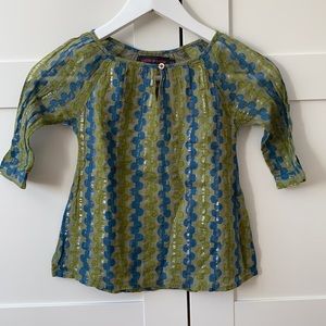 Antik batik lined blouse 2T